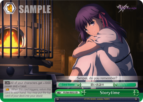 Storytime (FS/S64-E052) — Fate/stay night [Heaven’s Feel]