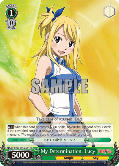 My Determination, Lucy (Holo) (FT/EN-S02-033S) — FAIRY TAIL ver.E