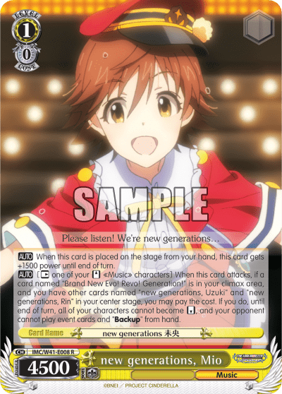 new generations, Mio (IMC/W41-E008) β THE IDOLM@STER CINDERELLA GIRLS