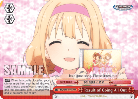 Result of Going All Out (IMC/W41-E076R) — THE IDOLM@STER CINDERELLA GIRLS