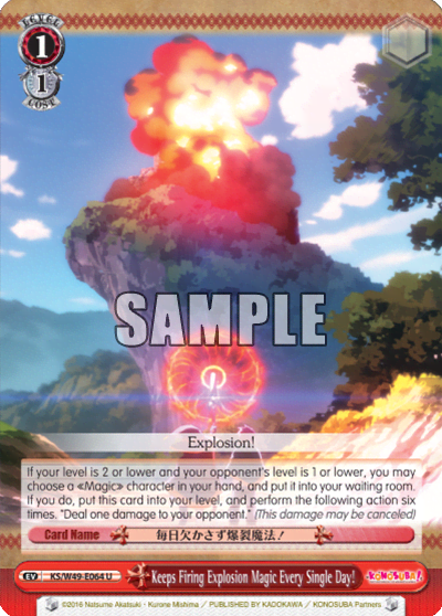Keeps Firing Explosion Magic Every Single Day! (KS/W49-E064) — KONOSUBA -God’s blessing on this wonderful world!