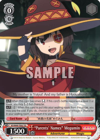 “Parents' Names” Megumin (KS/W49-TE02) — [TD] KONOSUBA -God’s blessing on this wonderful world!