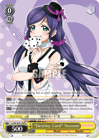 "Destiny Card" Nozomi (LL/EN-W01-024) — Love Live! DX