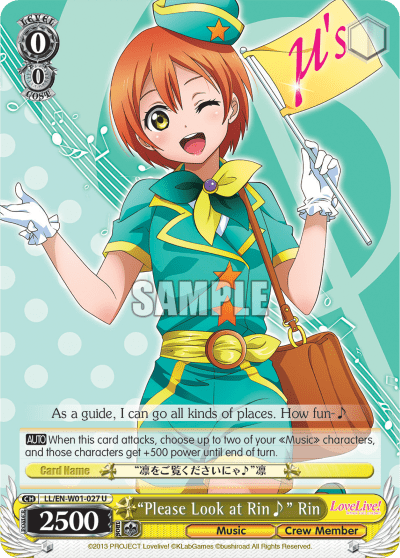 "Please Look at Rin♪" Rin (LL/EN-W01-027) — Love Live! DX
