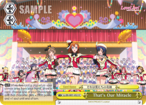 That's Our Miracle (LL/EN-W01-052) — Love Live! DX