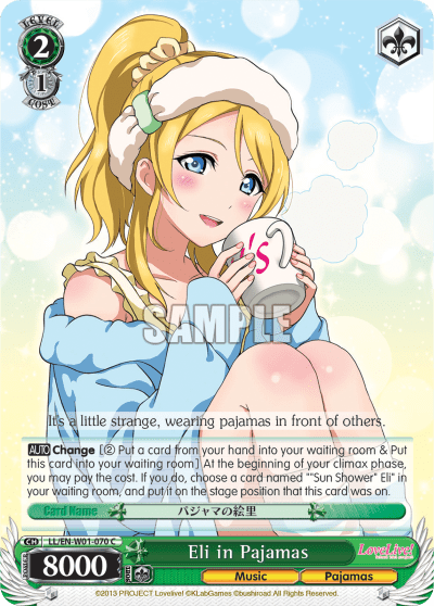 Eli in Pajamas (LL/EN-W01-070) — Love Live! DX