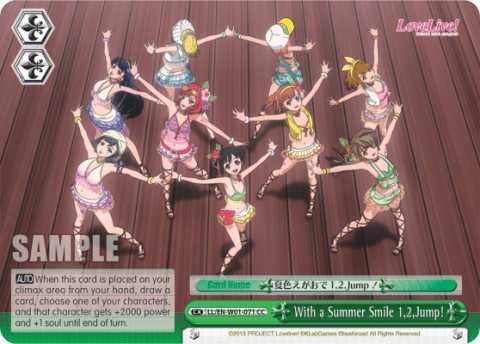 With a Summer Smile 1,2,Jump! (LL/EN-W01-071) — Love Live! DX