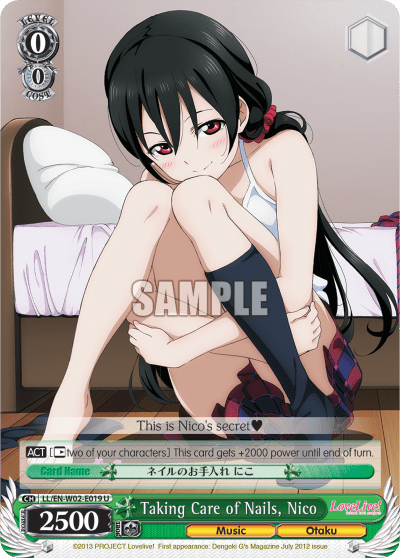Taking Care of Nails, Nico (LL/EN-W02-E019) — Love Live! DX Vol.2