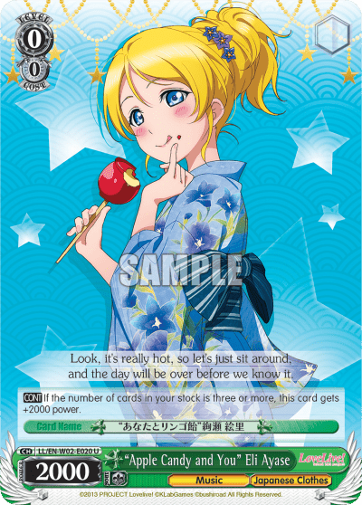 “Apple Candy and You” Eli Ayase (LL/EN-W02-E020) — Love Live! DX Vol.2