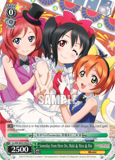 Someday from Here On, Maki & Nico & Rin (LL/EN-W02-E022) — Love Live! DX Vol.2