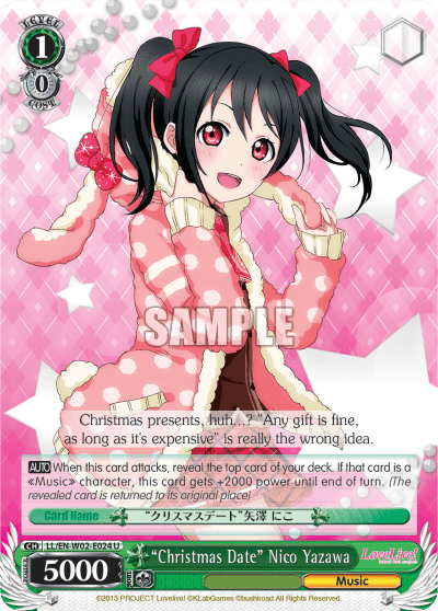 “Christmas Date” Nico Yazawa (LL/EN-W02-E024) — Love Live! DX Vol.2