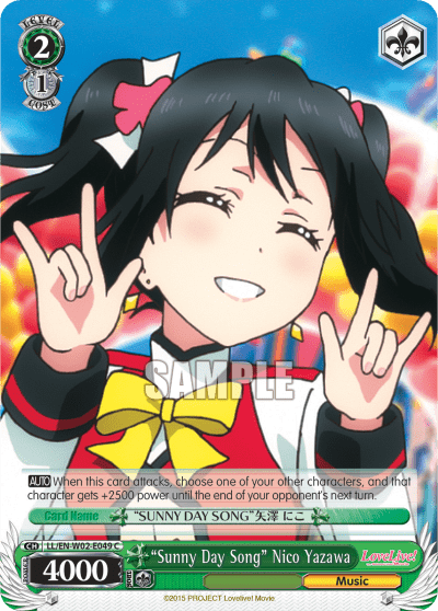 “Sunny Day Song” Nico Yazawa (LL/EN-W02-E049) — Love Live! DX Vol.2