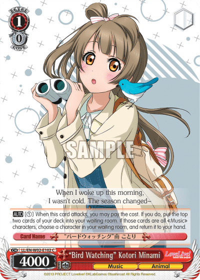“Bird Watching” Kotori Minami (LL/EN-W02-E102) — Love Live! DX Vol.2
