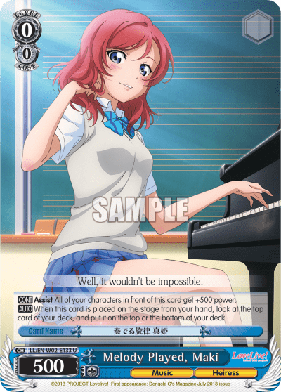 Melody Played, Maki (LL/EN-W02-E133) — Love Live! DX Vol.2