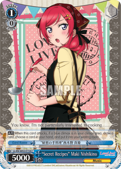 “Secret Recipes” Maki Nishikino (LL/EN-W02-E154) — Love Live! DX Vol.2