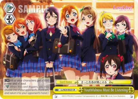 Youthfulness Must Be Listening (LL/W24-E023) — Love Live!