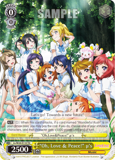 "Oh ,Love & Peace!" μ's (LL/W24-E110) — [TD] Love Live!
