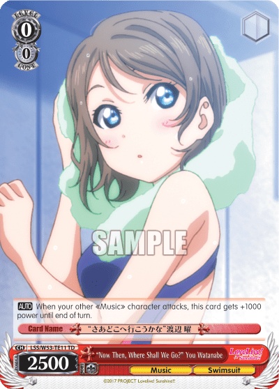 "Now Then, Where Shall We Go?" You Watanabe (LSS/W53-TE11) — [TD] Love Live! Sunshine!!