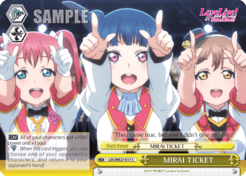 MIRAI TICKET (LSS/WE27-E17) — [EX] Love Live! Sunshine!!