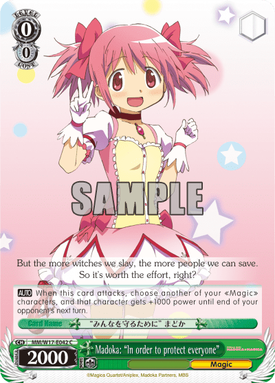 Madoka: "In order to protect everyone" (MM/W17-E042) — Puella Magi Madoka Magica