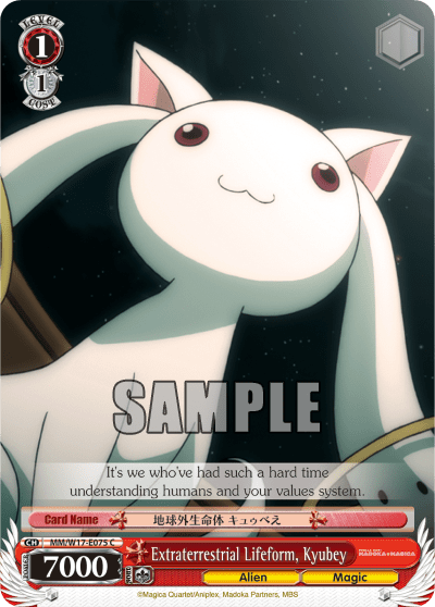 Extraterrestrial Lifeform, Kyubey (MM/W17-E075) — Puella Magi Madoka Magica