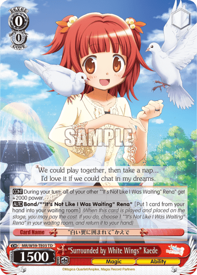"Surrounded by White Wings" Kaede (MR/W59-TE03) — [TD] Magia Record: Puella Magi Madoka Magica Side Story