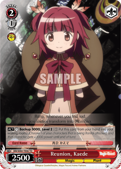Reunion, Kaede (MR/W80-TE06) — [TD] TV Anime "Magia Record: Puella Magi Madoka Magica Side Story"
