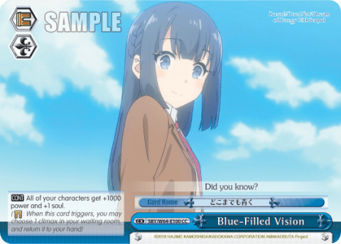 Blue-Filled Vision (SBY/W64-E100) — Rascal Does Not Dream of Bunny Girl Senpai