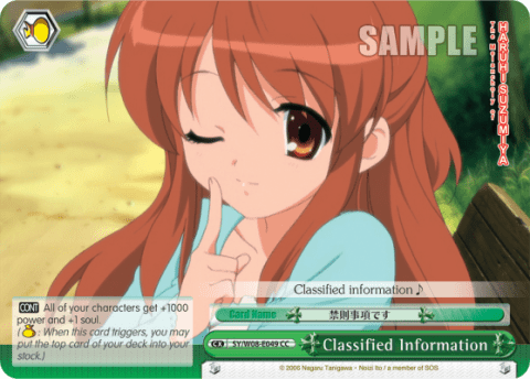 Classified Information (SY/W08-E049) — The Melancholy of Haruhi Suzumiya