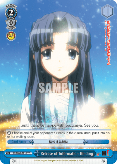 Release of Information Binding (SY/W08-TE16) — [TD] The Melancholy of Haruhi Suzumiya