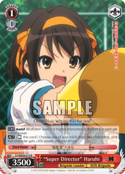 “Super Director” Haruhi (SY/WE09-E13) — [EX] The Melancholy of Haruhi Suzumiya
