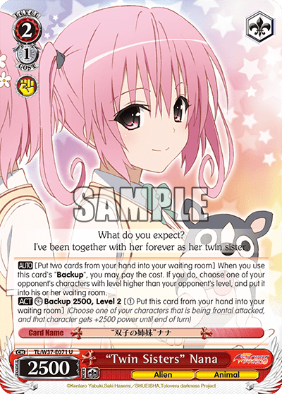 “Twin Sisters” Nana (TL/W37-E071) — To Loveru Darkness 2nd