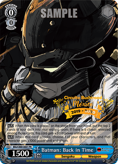 Batman: Back in Time (BNJ/CBM-001) — PR Card 【Schwarz Side】