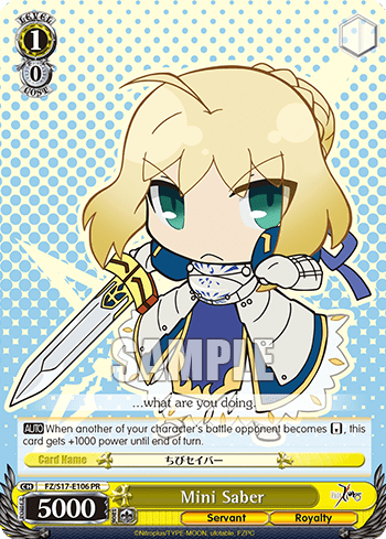 Mini Saber (FZ/S17-E106) — Fate/Zero