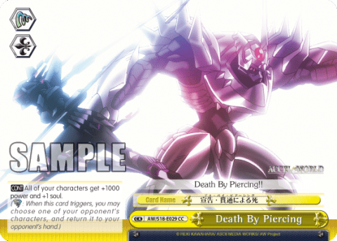 Death By Piercing (AW/S18-E029) — Accel・World