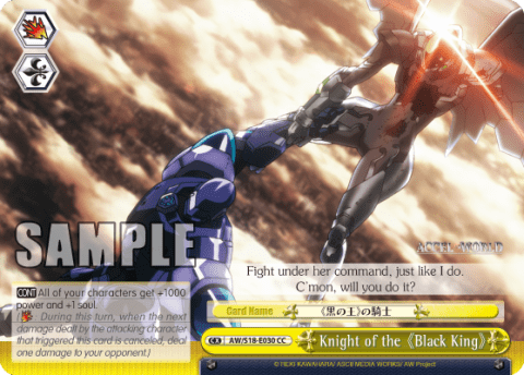 Knight of the《Black King》 (AW/S18-E030) — Accel・World