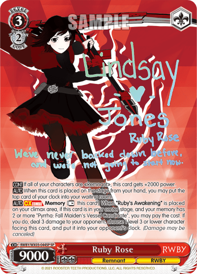 Ruby Rose (RWBY/WX03-044SP) — RWBY