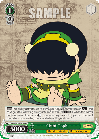 Chibi Toph (Holo) (ATLA/WX04-102S) — Avatar: The Last Airbender