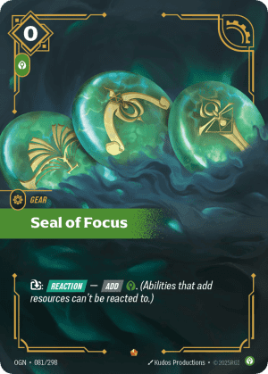 Seal Of Focus (Foil)