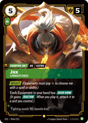 Jax, Unmatched (Foil)