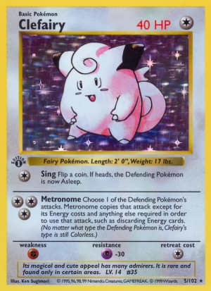 Clefairy (First Edition Shadowless Holofoil)