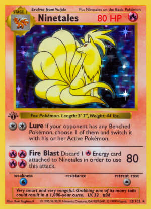 Ninetales (Unlimited Shadowless Holofoil)