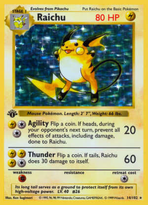 Raichu (Unlimited Holofoil)
