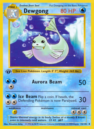 Dewgong (Unlimited Shadowless)
