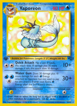 Vaporeon (First Edition)