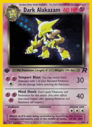 Dark Alakazam (First Edition Holofoil)