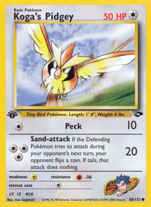 Koga's Pidgey (First Edition)