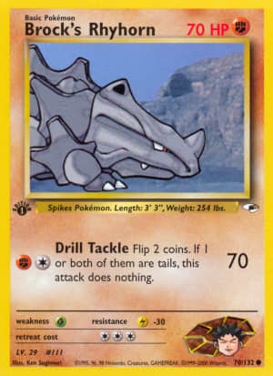 Brock's Rhyhorn (First Edition)
