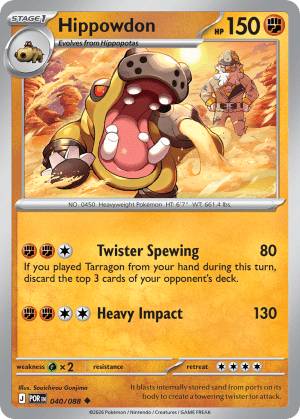 Hippowdon (Reverse Holofoil)
