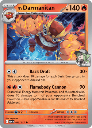 N's Darmanitan (Energy Reverse Holofoil)
